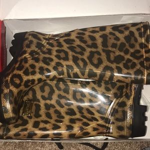 Sold Cheetah rain boots